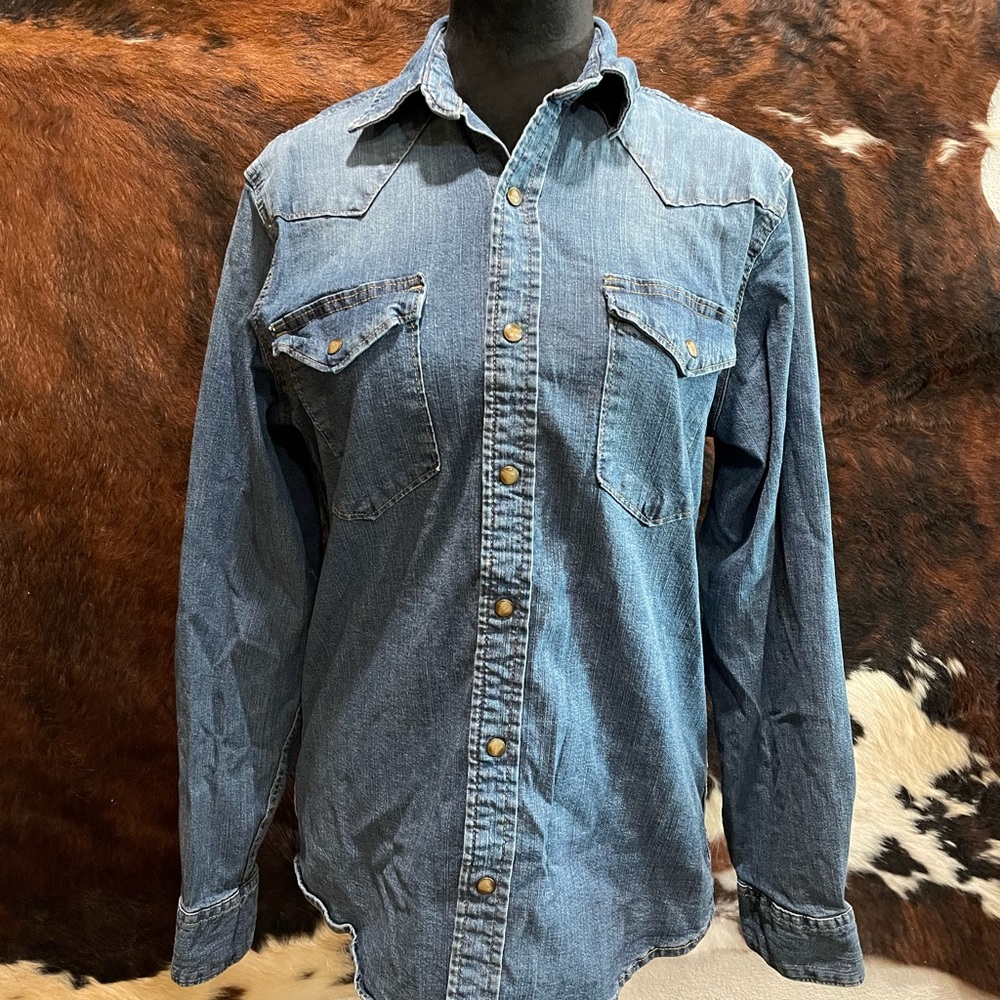 Wrangler Denim Button Down Shirt